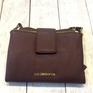 Liz Claiborne Deep Maroon Crossbody